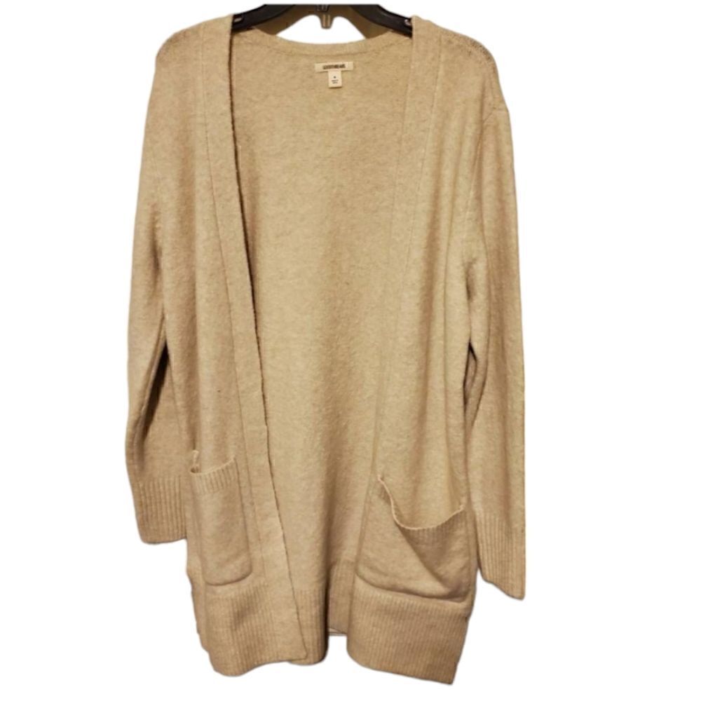 NWT Goodthreads Cream Wool Duster Cardigan M - Picture 7 of 7